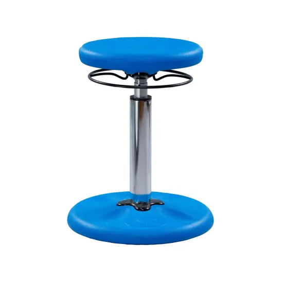 Kids Adjustable Tall Wobble Chair 16.5-24" Blue {1}