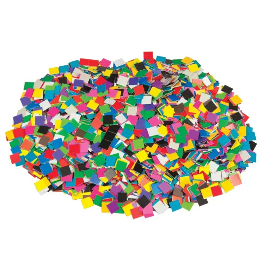 Double Color Mosaic Squares, 3/8", 10,000 Squares {2}