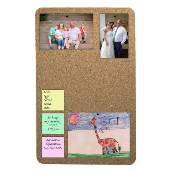 Cork Bulletin Board, 12" x 18", Pack of 6 {4}