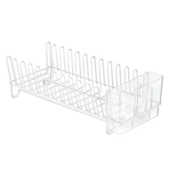 mDesign Compact Countertop, Sink Dish Drying Rack Caddy {5}