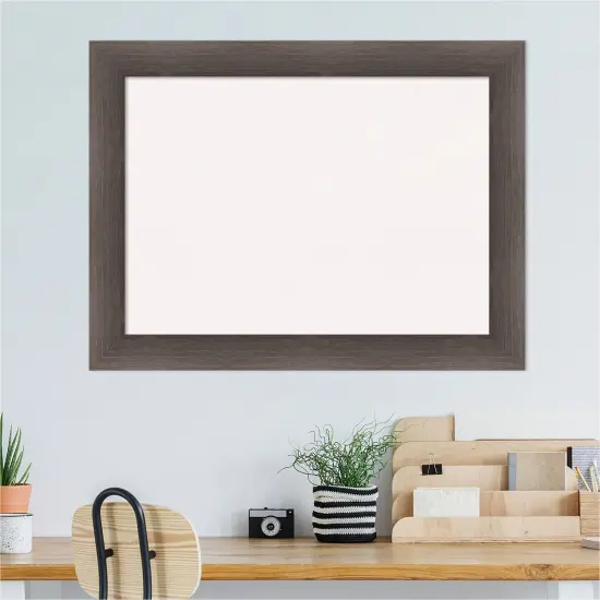 Hardwood Wood Framed Corkboard, White Cork Chocolate {4}