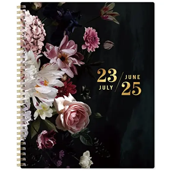 Monthly Planner 2023-2025 2-Year Calendar July 2023 to June 2025 9 x 11 Inches Large Planner with Monthly Tabs Twin-Wire Binding Useful Inner Pocket {2}