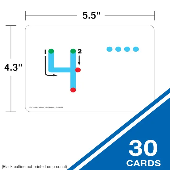 Key Education Textured Touch and Trace Math Flash Cards, Numbers 0 Through 30 Tracing Pad Flashcards for Toddlers, Preschool and Kindergarten Learning Activities {2}