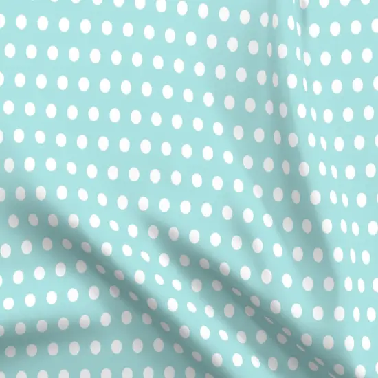 Various Fabrics by the Yard or Fat Quarter Blue Polka Dots Retro Groovy Pale 90 S Bright Medium Scale Neon Custom Printed Fabric by Spoonflower {5}