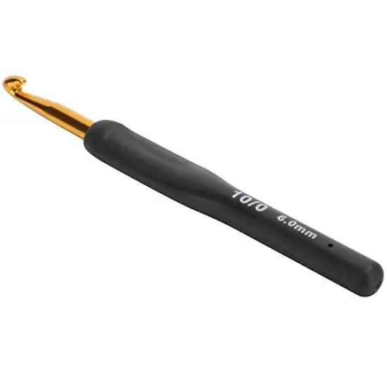 9 Pieces Crochet Hook Set 2.0mm - 6.0mm Knitting & Crochet Supplies with Ergonomic Handle Crochet Hooks Kit for Arthritic Hands Sweater Sewing Thread Black Handle Craft Accessories Knitting Tools {5}