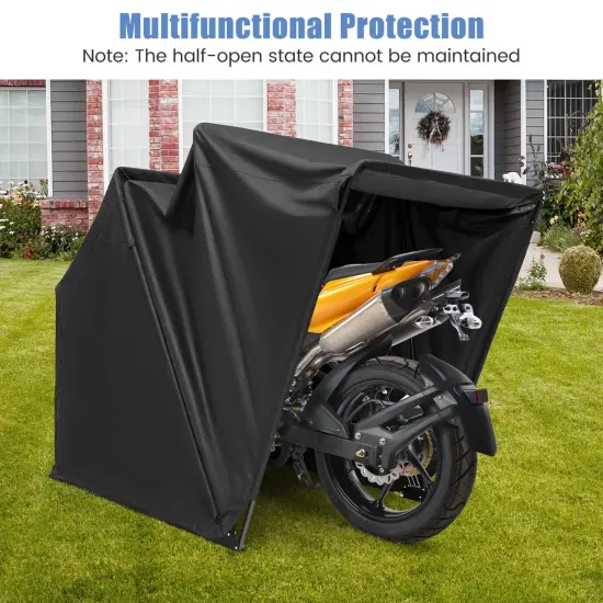 Costway 11.2' x 4.5' x 6.3' Waterproof Motorbike Storage Tent Outdoor Motorcycle Shelter {4}