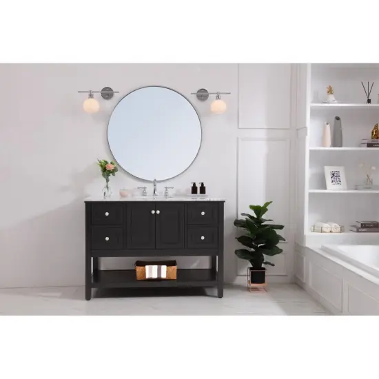 Collier 1 light Chrome and Frosted white glass left Wall sconce {1}