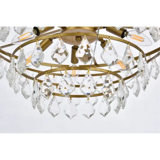 Ella 24 inch pendant in brass {4}