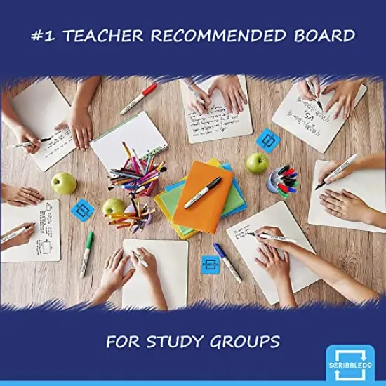 6 Pack Small White Board Dry Erase Boards Classroom Pack Mini White Boards 9"x12” Personal Whiteboards for Students Teachers School Supplies Lapboards l 6 Mini Whiteboard Erasers Included {2}