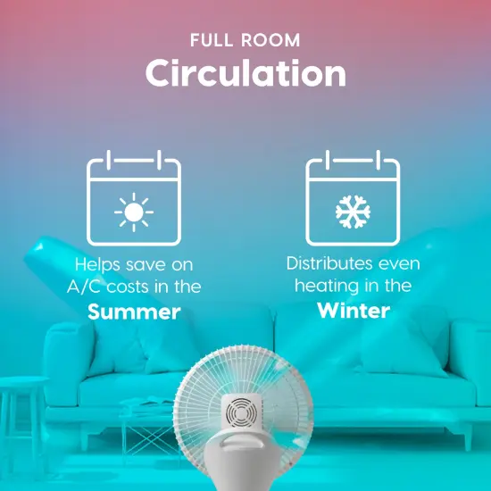 IRIS USA WOOZOO Pedestal Standing Oscillating Vortex Fan with Remote and Timer Function, Height Adjustable, Speed Settings, Air Circulator, White {4}