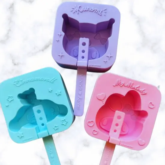 Kitty & Friends Popsicle Silicone Mold SET OF 4 {4}