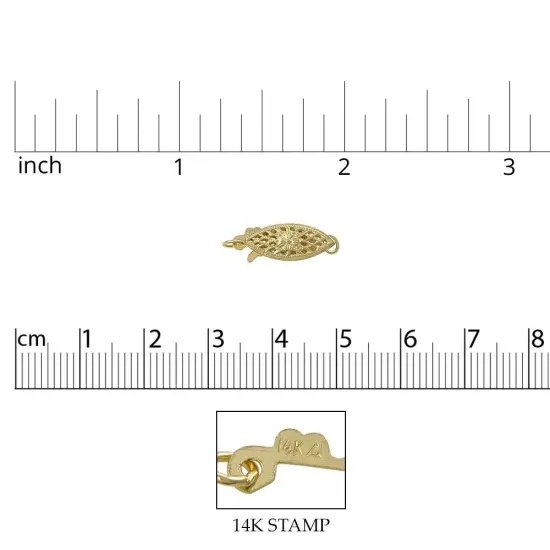 JewelrSupply 14 Karat (.585) Filigree Pearl Clasp 14 Karat Solid Yellow Gold Pearl Clasp with 14K STAMP {3}