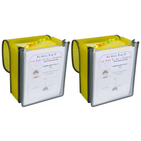 7-Pocket Vertical Backpack File, Letter Size, Assorted, Pack of 2 {1}