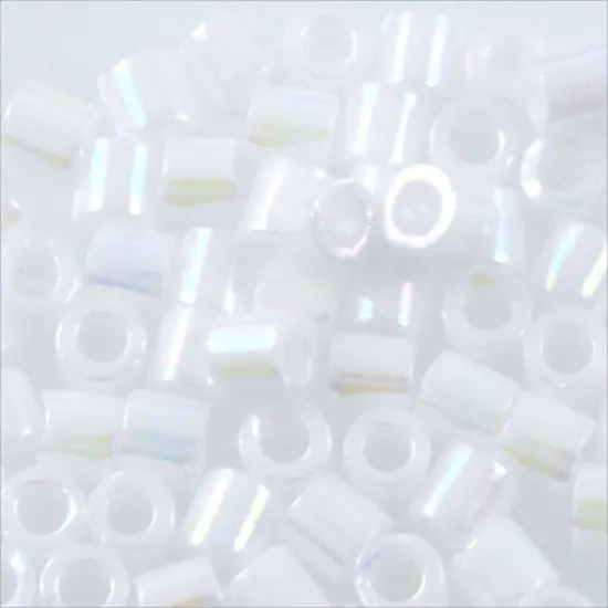 Miyuki Delica Seed Bead 8/0 Opaque White AB {3}