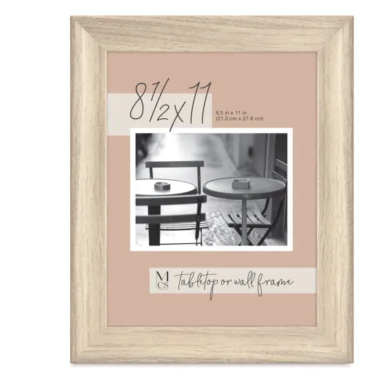 MCS Classic Edge Frame - 8-1/2" x 11", Natural with Easel Back {1}