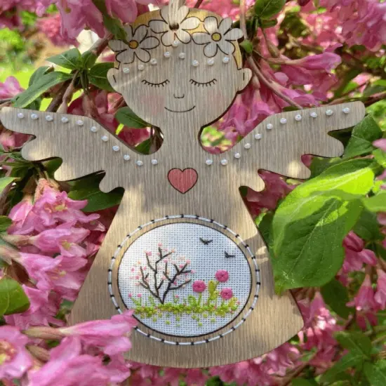 Angels DI-54/0102 Cross-Stitch Frame {3}