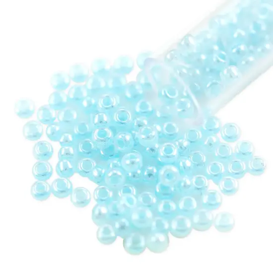 Miyuki Rocailles Seed Beads 8/0 Ceylon Light Blue {1}