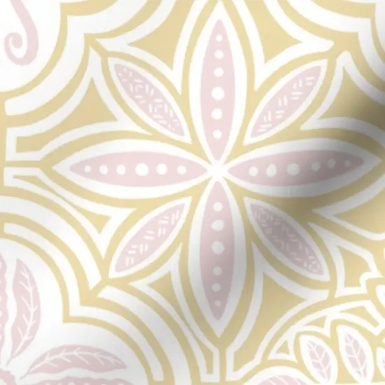 Various Fabrics by the Yard or Fat Quarter Talavera Spring Floral Pastel Colors Pink And Yellow Soft Hues Feminine Custom Printed Fabric by Spoonflower {7}