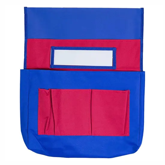 Chairback Buddy&trade; Pocket Chart, Blue/Red, Pack of 2 {2}