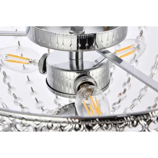 Kylie 14 inch flush mount in chrome {6}