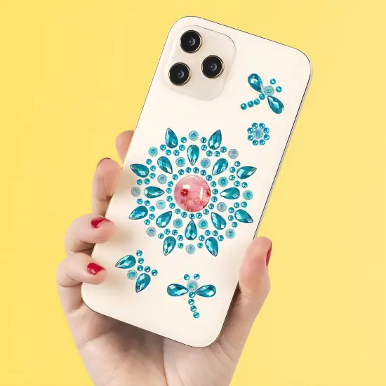 Wrapables Crystal Rhinestone Gem Stickers, Bling Jewel Adhesives for DIY Arts & Crafts, Smartphones, Water Bottles, Sunglass Cases (Set of 6) Multicolor {4}