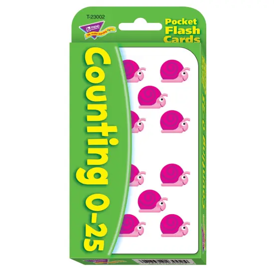 Counting 0-25 Pocket Flash Cards, 6 Packs {2}