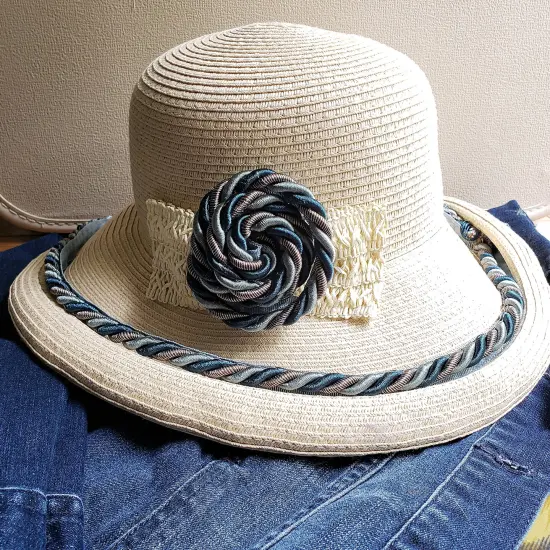 10 yards of Leona 3/8" Twisted Lip Cord Trim | 10 yard cut Denim {5}