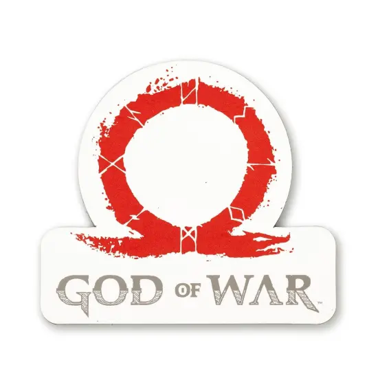 God of War 2018 Omega Logo Car Magnet | Kratos And Son | Video Game Collectible {1}