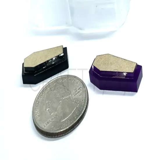 Coffin Stud Earring Silicone Mold 2 layers(B6) {2}