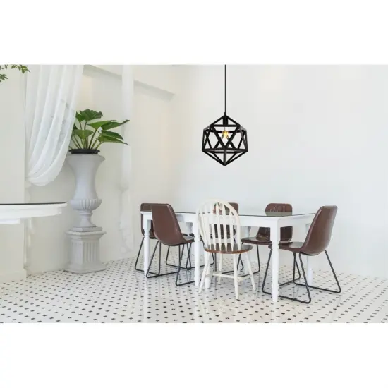 Redmond Collection Pendant D13.0'' H14.6 Lt:1 Black Finish {2}