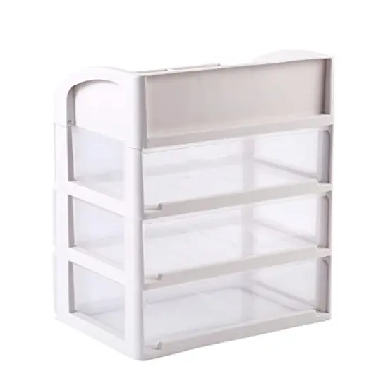 Makeup Organizer with 3 Drawers, Cosmetic Display Cases, Makeup Storage Box (3 Drawers) {3}