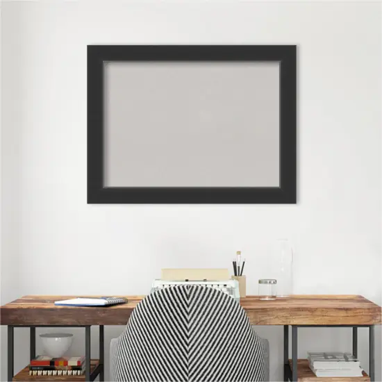 Corvino Wood Framed Corkboard, Grey Cork Corvino Black {6}