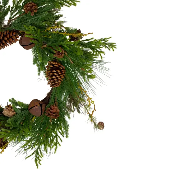 Northlight Rustic Pinecone Artificial Christmas Wreath - 26" - Unlit Brown {4}