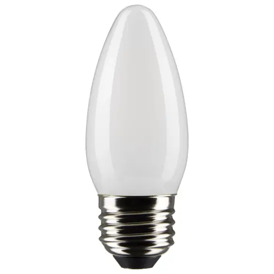 Satco 3w B11 LED 2700K Medium Base Frosted Dimmable - 25w equiv Warm White {1}