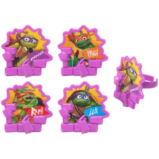 Teenage Mutant Ninja Turtles Turtle Power Cupcake Rings, 12ct {2}