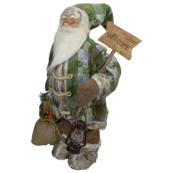 Northlight Standing Welcome Santa Christmas Figure - 24" Brown {4}