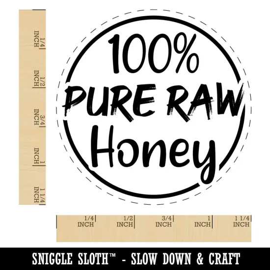 100% Pure Raw Honey Rubber Stamp for Stamping Crafting Planners {1}
