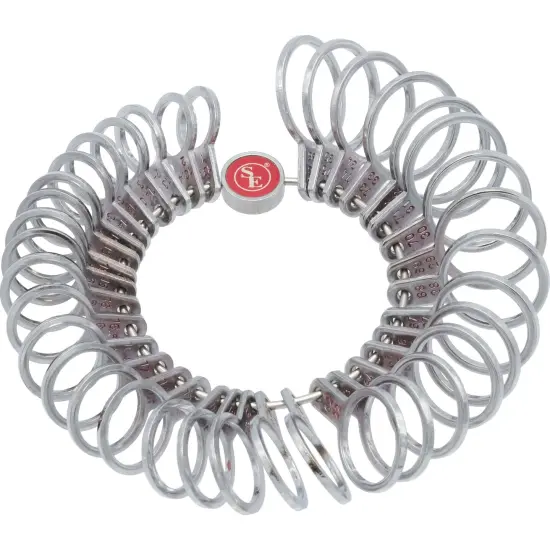 2 Finger Gauges Ring Sizers Plastic Sizes 1-13 Metal Sizes 1-15 Jewelers Kit {4}