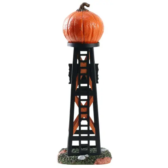 Lemax&reg; Spooky Town&trade; Halloween Village Accessory: Evil Pumpkin Water Tower {4}