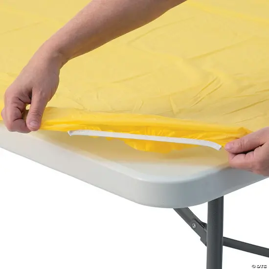 Fitted Plastic Tablecloths Bulk 12 Pc. 8 Ft. Royal blue {6}