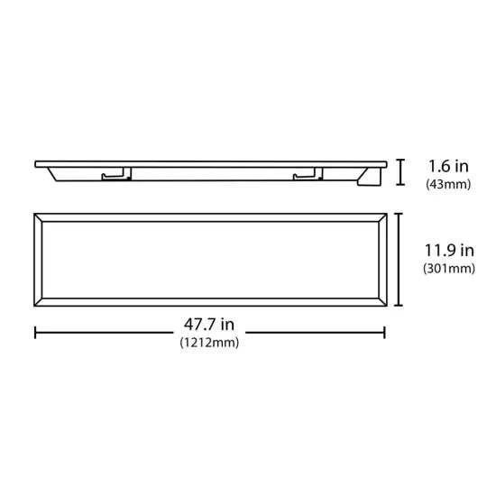 T6C Series 1x4 Ft. LED Troffer, 5000K (120-277V) Natural Light {2}