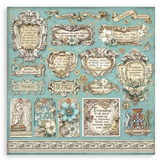 Stamperia Double-Sided Paper Pad 12"X12" 10/Pkg-Sir Vagabond In Fantasy World {3}