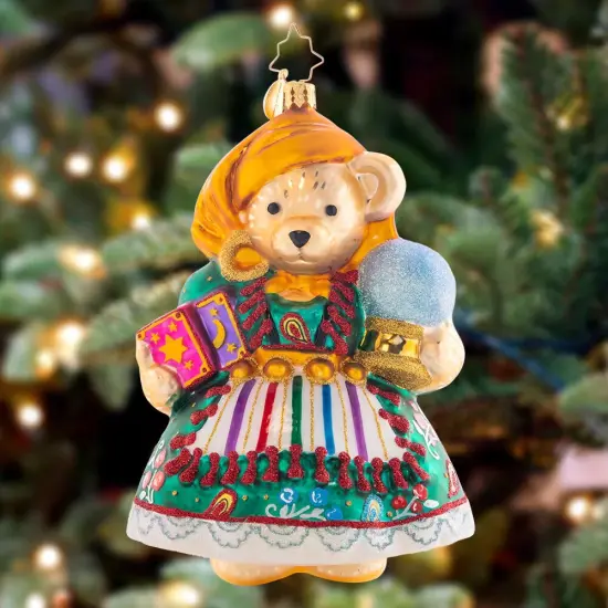 Christopher Radko Christopher Radko Muffy's Fortune Glass Christmas Ornament 1021478 Green {3}