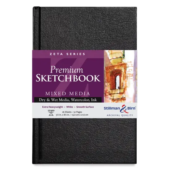 Stillman & Birn Zeta Series Hardcover Sketchbook - 8-1/2" x 5-1/2", Portrait {2}
