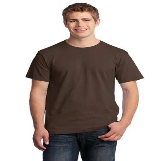 Fruit of the Loom&reg; HD Cotton Crewneck Short Sleeve T-Shirt Chocolate {5}
