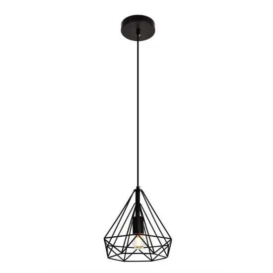 Jago Collection Pendant D9.8 H9.8 Lt:1 Black Finish {3}