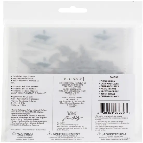 Sizzix Thinlits Die By Tim Holtz-Flower Field {2}