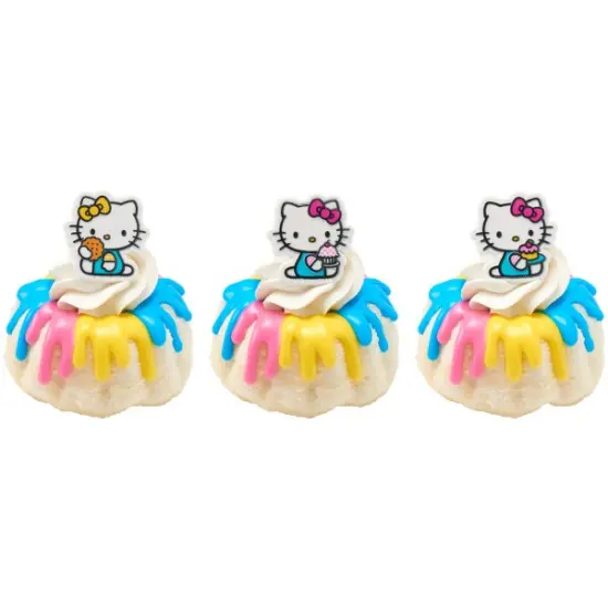Hello Kitty and Mimmy Cupcake Rings, 12ct {5}