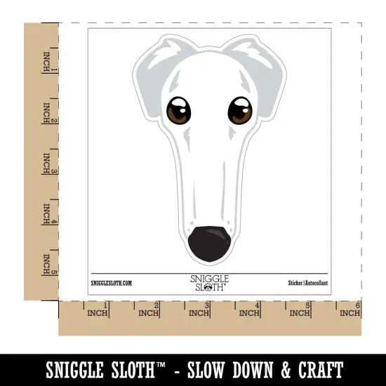 Borzoi Funny Long Nosed Dog Waterproof Vinyl Phone Tablet Laptop Water Bottle Sticker Set - 5 Pack {1}