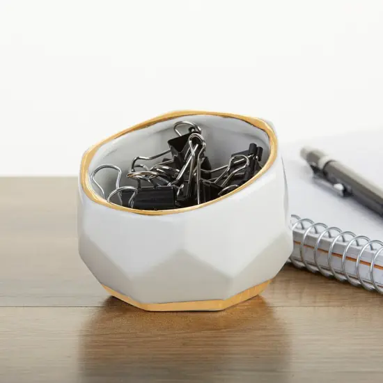 Geometric Ceramic Planter - Small (Set of 3) {4}